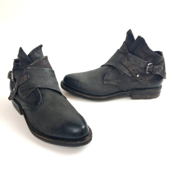 A.S.98 Shoes - A.S.98 Monk Strap Ankle Booties EU 36 / US 6 Boho Western Festival Boots New